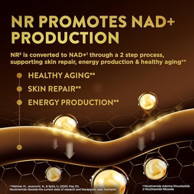Swisse Plus Nad+ Beauty Restore Clinically Tested Ingredients Nad+ Supplement For Men & Women Supports Collagen Formation, Skin Elasticity & Anti-Aging Supplement 30 Capsules