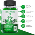 Ashwagandha and Magnesium Gummies for Improved Sleep and Strengthened Body Functions. Ashwagandha Boosts Mood and Energy Magnesium Helps Recover Muscles and Relieves Cramps Vegan
