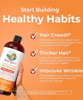 Maryruth's Liquid Morning Multivitamin +Hair Growth (Peach Mango & Iron Liquid 30Oz