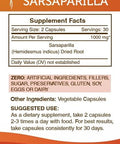 Secrets of the Tribe Sarsaparilla 60 Capsules, 1000 mg, Sarsaparilla (Hemidesmus indicus) Dried Root (60 Capsules)