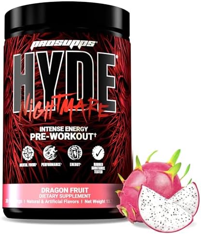 Prosupps Hyde Nightmare Intense Energy Pre-Workout Dragon Fruit And Creatine 300 Bundle