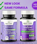 True Life Therapeutics Lugol S Iodine Tablets 6.25Mg Precise-Dose Thyroid & Energy Support No Harsh Liquid Stable Potassium Iodide Supplement 90 Ct Non-Gmo No Preservatives