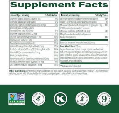 Megafood One Daily Mens Multivitamins - Multivitamin For Men - Vitamin C, Vitamin D3 & Vitamin B12 - Muscle, Energy Metabolism & Immune Support - Vegetarian, Gluten - 90 Tablets, 90 Servings