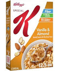Kellogg's Special K Breakfast Cereal, Fiber Cereal, Family Breakfast, Vanilla and Almond, 12.5oz Box (1 Box)