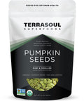 Terrasoul Superfoods Organic Pumpkin Seeds, 2 Lbs - Premium Quality, Shelled, Raw, Unsalted