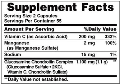 Nature's Bounty Glucosamine Chondroitin Complex 110 Count (Pack Of 2)