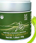 FKRO Tea Master's Organic Ceremonial Grade Matcha Green Tea Powder | Artisan Selected 1st Harvest | Stone-Ground Air-Flown Monthly from Japan | 30g Tin