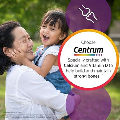 Centrum Multivitamin For Women, Multivitamin/Multimineral Supplement With Iron, Vitamin D3, B Vitamins And Antioxidant Vitamins C And E, Gluten Free, Non-Gmo Ingredients - 250 Count