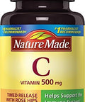 Nature Made Vitamin C 500 Mg W. Timed Release Rose Hips Tablets 60 Ct