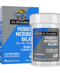 Garden Of Life Dr. Formulated Microbiome Balance Probiotics With Pre Pro & Postbiotics 12 Probiotic Strains Digestive Health Immune Support Non-Gmo Gluten-Free 30 Vegetarian Capsules