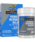 Garden Of Life Dr. Formulated Microbiome Balance Probiotics With Pre Pro & Postbiotics 12 Probiotic Strains Digestive Health Immune Support Non-Gmo Gluten-Free 30 Vegetarian Capsules
