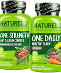 Naturelo One Daily Multivitamin For Women 120 Capsules And Calcium Supplement 120 Vegetarian Capsules Bundle