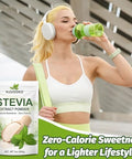 7 oz Pure Stevia Extract Powder Highly Concentrated Stevia Powder Sweetener Zero Calorie No Additives Natural Sugar Alternative for Drinks Baking & Desserts Includes Measuring Scoop