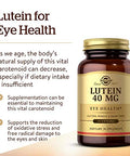 Solgar Lutein 40 Mg 30 Softgels - Supports Eye Health - Helps Filter Out Blue-Light - Contains Floraglo Lutein - Gluten-Free Dairy Free 30 Servings