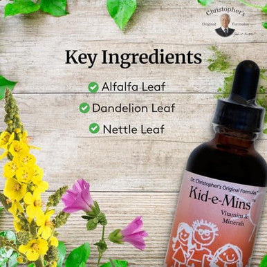 Christopher'S Original Formulas Kidemins Vitamins & Minerals Natural Orange Flavor Kids Liquid Multivitamin 2 Oz