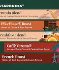 Starbucks K-Cup Coffee Pods, Starbucks Blonde, Medium and Dark Roast Hot or Iced Coffee, Variety Pack, 40 Keurig Pods