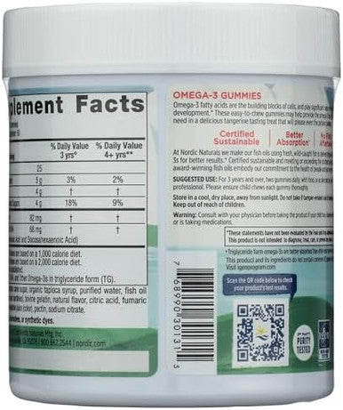 Nordic Naturals Nordic Omega 3 Gummies 120 Ct
