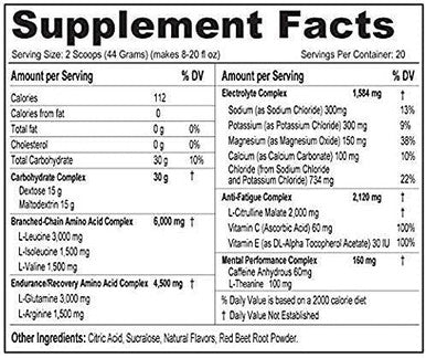 TRIFUEL 3 In 1 Triathlon Energy and Muscle Recovery Drink (Wild Berry) with BCAA Amino Acids and Electrolytes (900g)