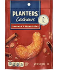 PLANTERS Cashews Cinnamon & Brown Sugar - Trail Mix Snack Pack - Snacks with Cinnamon & Brown Sugar, Snack Pack, Party Trail Mix, 5 Oz Bag