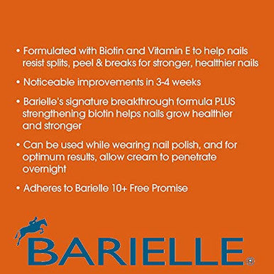Barielle Nails Daily Strengthening Nail Cream With Biotin 1.5 Ounce - For Splitting Brittle Ridged Breaking Soft And Damaged Nails Leaves Nails Strong Healthy And Revitalized