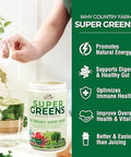Country Farms Super Greens Power Pack 50 Organic Super Foods Greens Powder With Probiotics For Gut Health & Bloating Relief Supports Energy Unflavored & Berry 40 Serving
