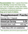 Natures Way Horsetail Grass 400 Milligrams, 100 Vegetarian Capsules. Pack of 3 Bottles