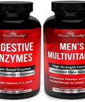 Divine Bounty Digestive Enzymes With Probiotics & Men'S Multivitamin Bundle