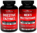 Divine Bounty Digestive Enzymes With Probiotics & Men'S Multivitamin Bundle