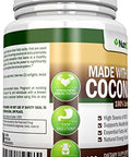 ORGANIC COCONUT OIL Capsules - 180 Softgels - 4000 MG Daily - Cold-Pressed Extra Virgin Coconut Oil - Certified USDA Organic - Great For Hair, Skin And Acne