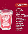Airborne Very Berry Effervescent Tablets 10 Count 1000Mg Of Vitamin C Immune Support Supplement (Packaging May Vary) (Pack Of 6)