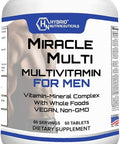 Performance Blend, Best Multivitamin For Men, Vitamin And Mineral Supplement With Probiotics, Superfood Enzyme Blend For Optimized Heart, Prostate, Stamina, Energy, Non-Gmo, 60 Day Supply