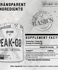 Axe & Sledge Supplements Peak-O2 Basics Powder Supports Exercise Performance Endurance And Power Output Unflavored Contains No Artificial Substances Fillers Or Excipients 60 Servings