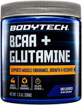 Bodytech Bcaa + Glutamine Powder Supports Muscle Recovery Strength & Endurance Unflavored For Versatile Use (7.3 Oz 30 Servings)