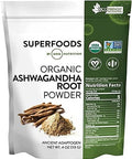 Mrm Nutrition Organic Ashwagandha Root Powder Superfoods Ancient Adaptogen Antioxidants Vegan + Gluten 113 Servings