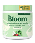 Bloom Nutrition Superfood Greens Powder Digestive Enzymes with Probiotics and Prebiotics Gut Health Bloating Relief for Women Chlorella Green Juice Mix with Beet Root Powder 30 SVG Coconut