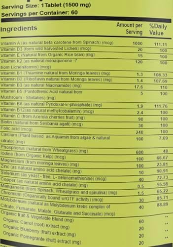 Pure Nutrition Whole Food Multivitamin For Men And Triple Ginseng 790Mg Form A Powerful Combo To Support Support Energy Strength And Overall Wellness. Multivitamin For Men 60 Tabs + Triple Ginseng 12