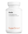 Supersmart Biotin 10000 mcg Per Day Vitamin B7 Supplement Nail Hair Straightener Skin Care May be a Natural Acne Treatment NonGMO Gluten Free 120 Vegetarian Capsules