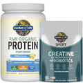 Garden Of Life Protein & Creatine Bundle Vegan Vanilla Protein Powder 20 Servings With Bcaas Probiotics & Enzymes Creatine Monohydrate Pre Workout 60 Servings For Muscle Strength & Performance
