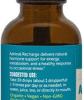 BareOrganics Adrenal Recharge Liquid Drops, Herbal Supplement, 1 Ounce