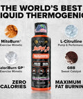 Alpha Lion Stubborn Fat Loss Stack Superhuman Burn Pre Workout Burn2O Liquid L-Carnitine 2000Mg (Shredberry) 2-In-1 Thermogenic Fat Burning Stack For Men & Women