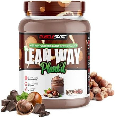 Musclesport Lean Way Plant Protein Pea Protein And Brown Rice Protein Blend With Added Cla Mct And Lcarnitine 20 Servings (Fruity Cereal)