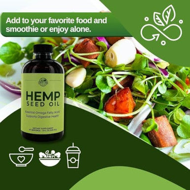 Country Farms Hemp Seed Oil 8 Fl Oz 47 Servings