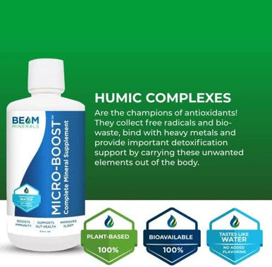 Beam Minerals Micro-Boost Humic Mineral Blend & Electrolyze Liquid And Insta-Lytes Natural Liquid Electrolytes 2Oz And Happy-Lytes Fluvic Electrolyte Misting Spray 2Oz