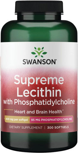 Swanson Supreme Lecithin with Phosphatidylcholine 300 Sgels