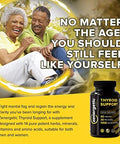 Thyroid Support Supplement With L Tyrosine & Iodine Focus, Clarity, Energy & Metabolism Ashwagandha, Vitamin B-12, Magnesium, Schisandra Hormonal Balance For Women & Men Non Gmo