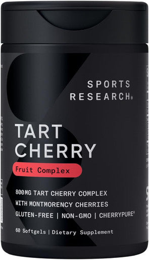 Sports Research Tart Cherry Concentrate - Made From Montmorency Tart Cherries - Non-Gmo & Gluten (60 Liquid Softgels)