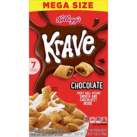 Kellogg's Cold Breakfast Cereal, Single Serve, Variety Pack, 10.94oz Tray (10 Boxes)