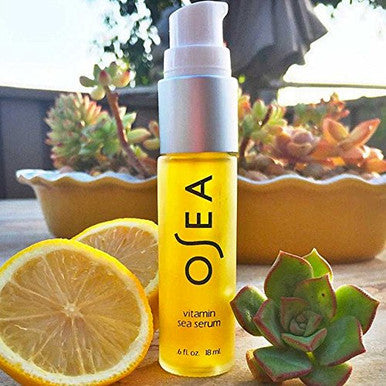 OSEA Vitamin Sea Face Serum 0.6 oz Vitamin A C E Hyaluronic Acid Clean Beauty Hydration Vegan CrueltyFree