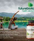 Futurebiotics Liver Detox Advanced Detox & Cleanse Formula Supports Healthy Liver Function With Milk Thistle Dandelion Root Turmeric Artichoke Leaf & More Nongmo 60 Vegetarian Capsules