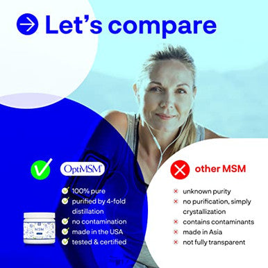 Kala Health Procapsin Optimsm Pure Methylsulfonylmethane Msm Supplement Powder Organic Gluten Free Non-Gmo Opti Msm Sulfur Crystals/Powder For Kids And Adults (250Grams)